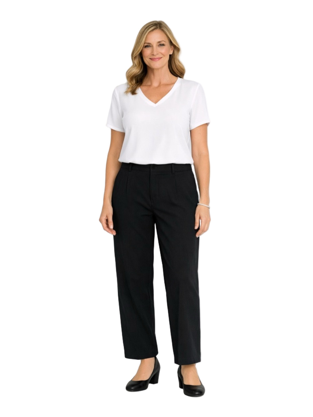gap wide leg Black Pants with hook closure